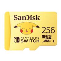 MEMORIA SANDISK MICRO SDXC 256GB NINTENDO SWITCH POKEMON PIKACHU 100MB/S 4K U3 V30 SDSQXAO-256G-GN6ZK