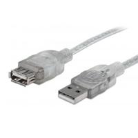 CABLE USB,MANHATTAN,336314, V2.0 EXT. 1.8M PLATA