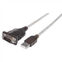 [AC-6474] CONVERTIDOR USB A SERIAL DB9M 0.45 M 256 KBP MANHATTAN