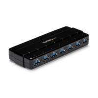 HUB USB 3.0 DE 7 PUERTOS - CONCENTRADOR USB 3.0 DE 7 PUERTOS - HUB DE ESCRITORIO CON ADAPTADOR DE ALIMENTACIN - COLOR NEGRO - STARTECH.COM MOD. ST7300USB3B