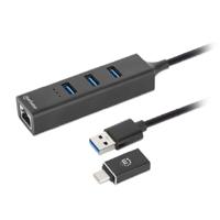[CB-2903] ADAPTADOR DE RED,MANHATTAN,180894, GB USB A/C +HUB 3 PTOS V3.0