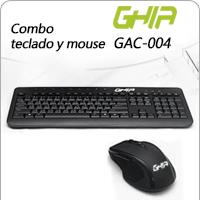 [KB-575] GHIA / KIT TECLADO Y MOUSE / ALAMBRICO / ERGONOMICOS / MULTIMEDIA / USB / COLOR NEGRO