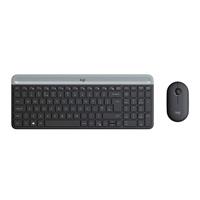 TECLADO Y MOUSE LOGITECH MK470 SLIM INALAMBRICO RECEPTOR USB (ESPAÑOL) NEGRO