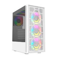 [CS-889] GABINETE GAMER BALAM RUSH DRAGONFLY PERFORM AIRCOOL GM590AW / MEDIA TORRE / MINI ITX, MICRO ATX, ATX / INCLUYE VENTILADOR ARGB / PANEL DE CRISTAL TEMPLADO MALLA / BLANCO / BR-935999