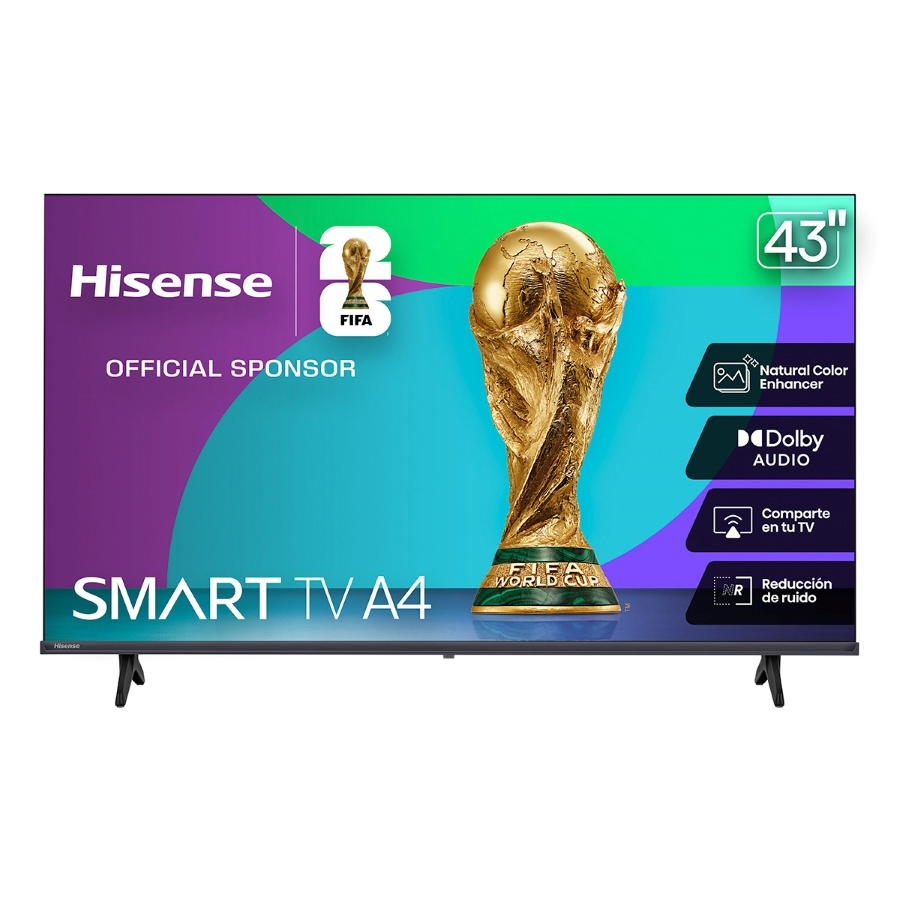 [TV-1170] TELEVISION 43 PULGADAS HISENSE 43A45NV SMART VIDAA, FULL HD, DTS VIRTUAL X, WIFI